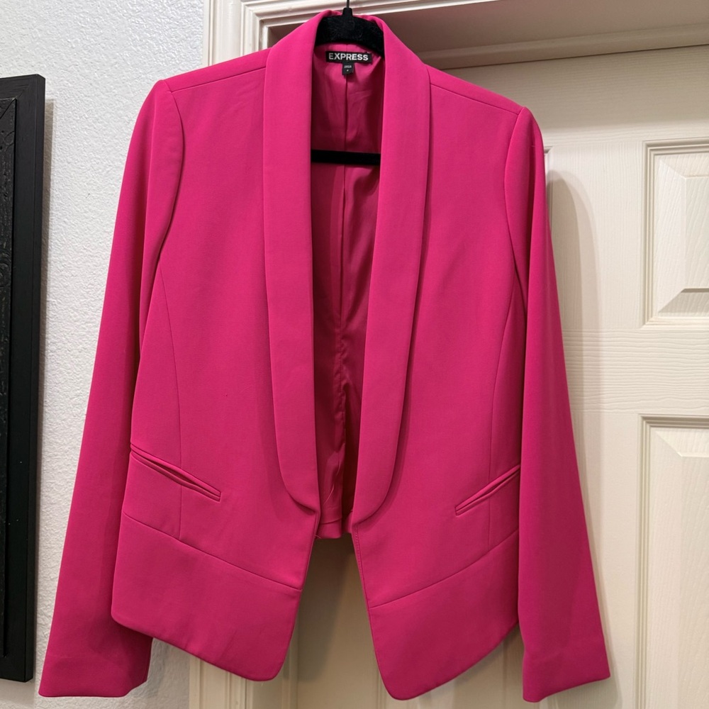 NWOT Express Vibrant Pink Women's Blazer